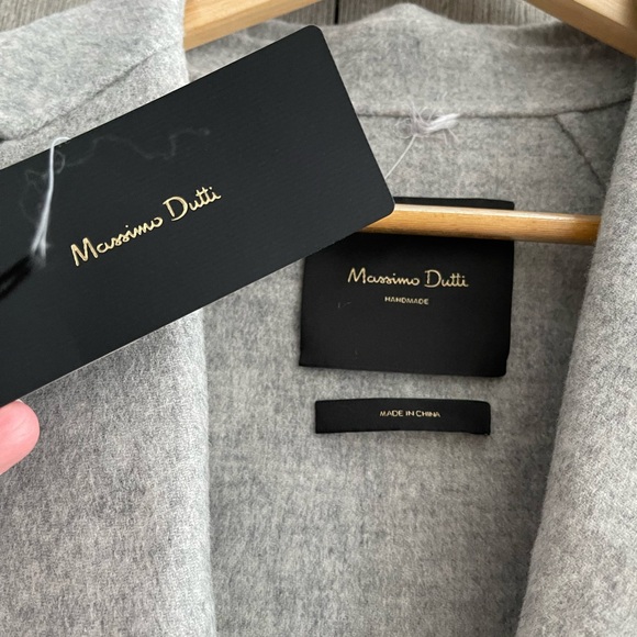 Brand new MASSIMO DUTTI Oversized Wool Coat size Medium - Picture 9 of 10